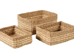 Cestos-Gaveta-CASA Rayas Cesto-Gaveta L Natural