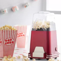 M Quinas De Cozinha-CASA Retro Fun M Quina Para Fazer Pipocas Vermelho