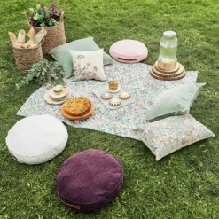 Puffs-CASA Rondi Almofada Plana Rosa