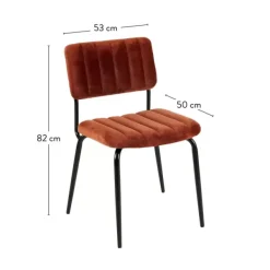 Cadeiras Sala Jantar-CASA Roxy Cadeira De Sala De Jantar Largura: 46Cm Castanho