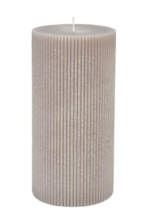 Velas-CASA Rustic Vela Rib Cinzento