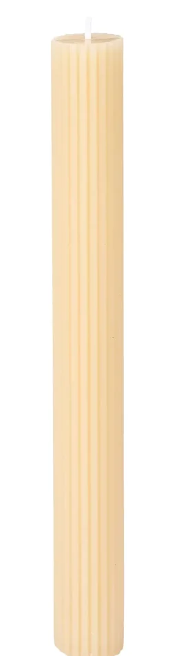 Velas-CASA Rustic Vela Rib Marfim Branco