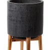 Vasos Em P-CASA Scuro Vaso Preto
