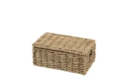 Cestos De Arrumação-CASA Seagrass Cesto De Arrumação S Com Tampa Natural