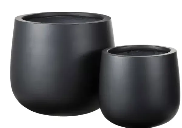 Vasos-CASA Sense Vaso De Jardim Preto