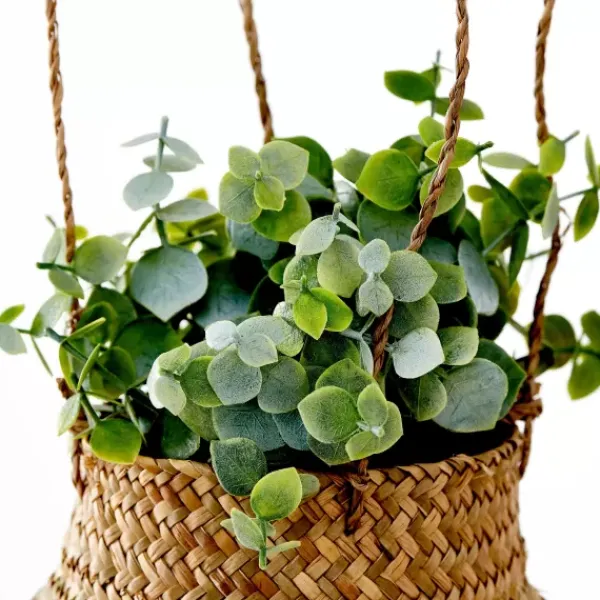 Plantas Artificiais-CASA Terra Planta Em Vaso Branco, Verde