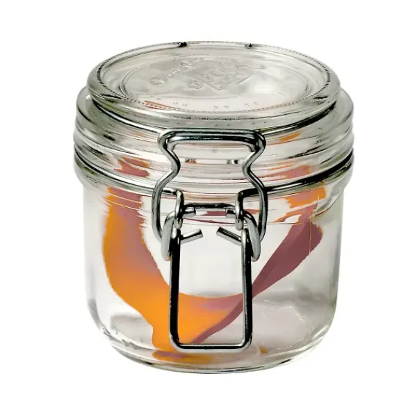 Boiões-CASA Terrine Frasco Com Tampa De Press O Transparente