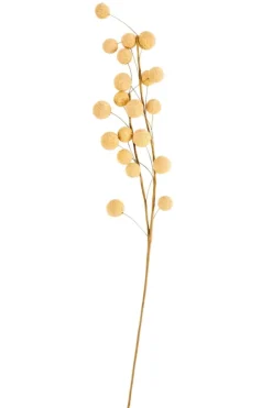 Flores Artificiais-CASA Trifolium Ramo Com Flores Amarelo