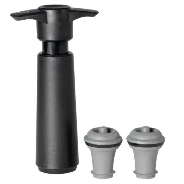 Acessórios De Vinho-CASA Vacuvin Bomba Preto, Cinzento