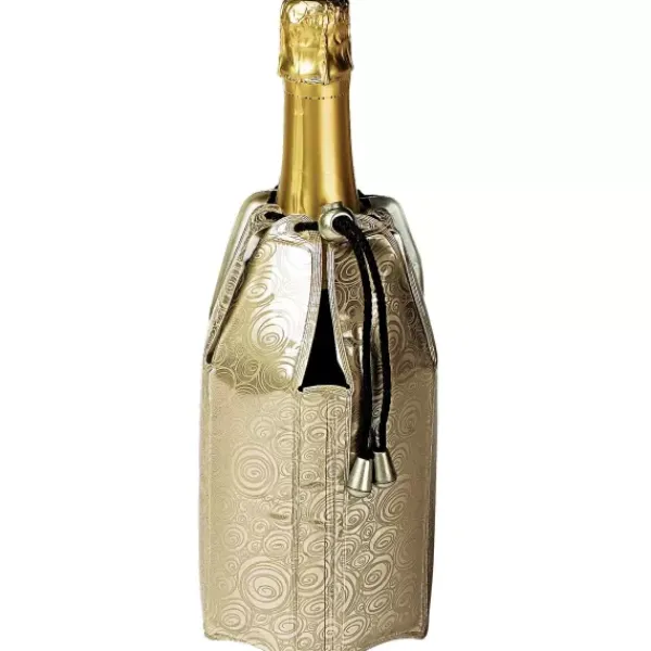 Acessórios De Vinho-CASA Vacuvin Capa De Refrigera O Dourado