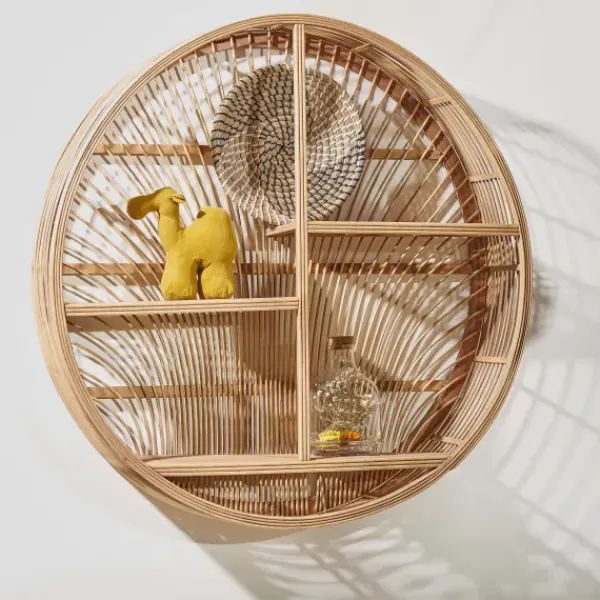 Estantes De Parede-CASA Wayi Estante Para Pendurar Natural