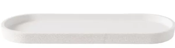 Acessórios De Lavatorio-CASA White Elegance Prato Branco