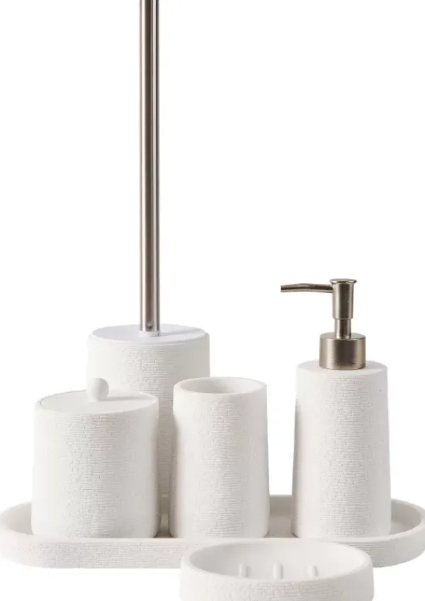 Acessórios De Lavatorio-CASA White Elegance Saboneteira Branco